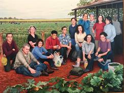 Painting of 15 backpakers killed taken from Facebook